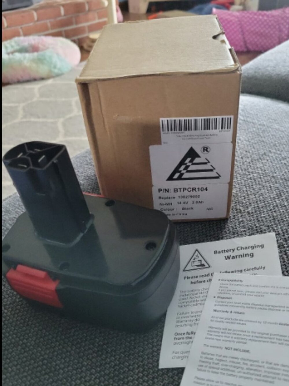 14.4v 2.0Ah NiMh replacement battery for craftsman power tools